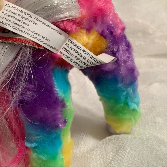 JOY the Plush RAINBOW UNICORN Stuffed Animal - by Douglas Cuddle Toys - Picture 9 of 11